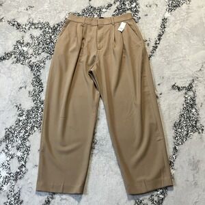 Gap Pants Womens‎ Size 10 Tan 365 High Rise Taper Pleated Trouser Office